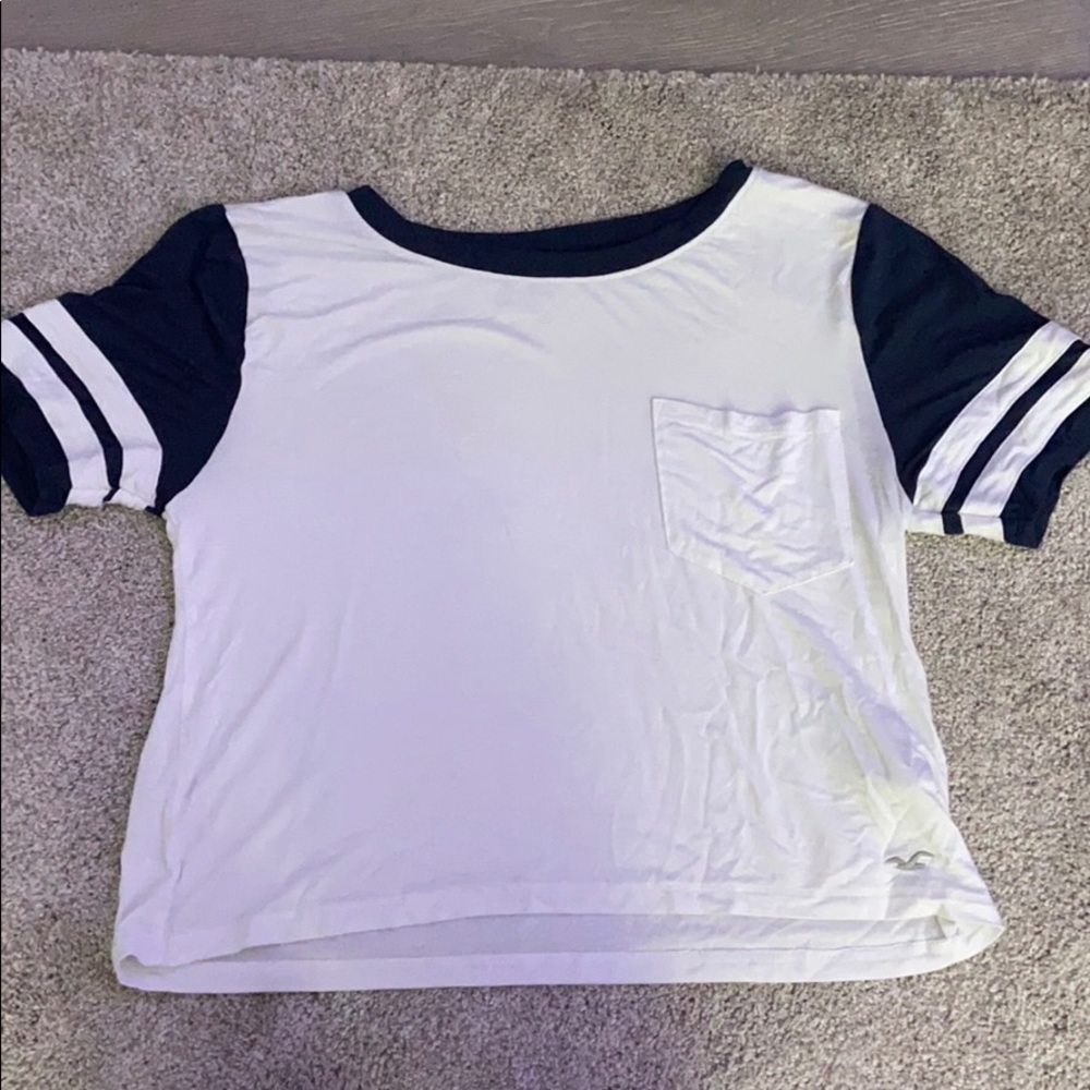 cropped shirt with front pocket
